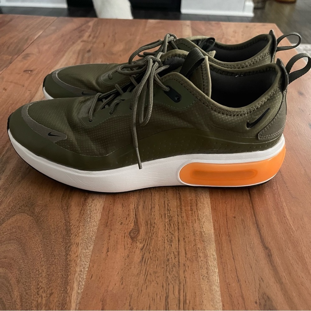 Women's Nike Air Max Dia sneaker in the Medium Olive and Black colorway